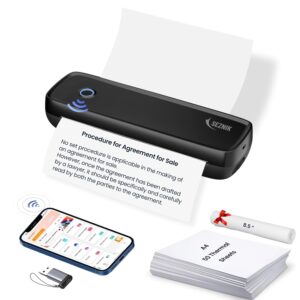 SEZNIK Portable A4 Printer – Compact & Travel-Friendly Printing